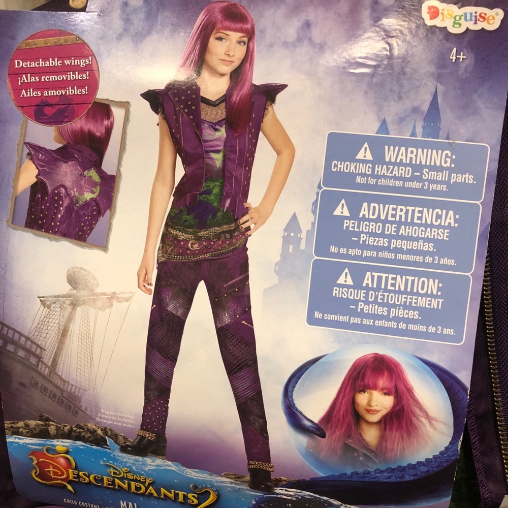 Disney Descendants 2 Mal Costume NWT